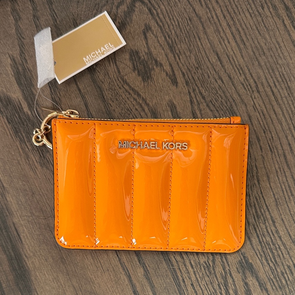Michael Kors Jet Set Small Patent Leather Coin Purse/Wallet